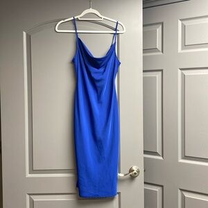 Cowl neck slip dress